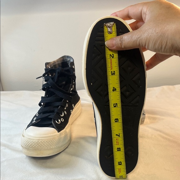 Converse Black High-Tops with White Accents - Picture 17 of 17